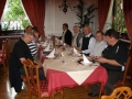 Slovenia Bled 2008 ryhmä illallisella